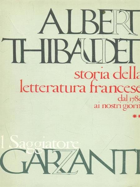 Storia della letteratura francese Volume 2