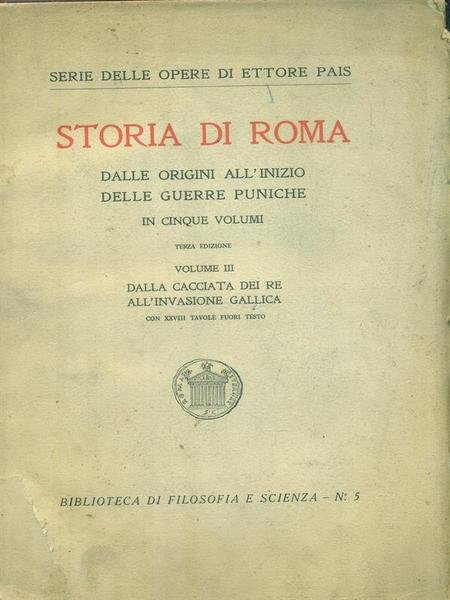 Storia di Roma. Volume III