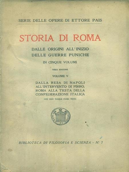 Storia di Roma. Volume V