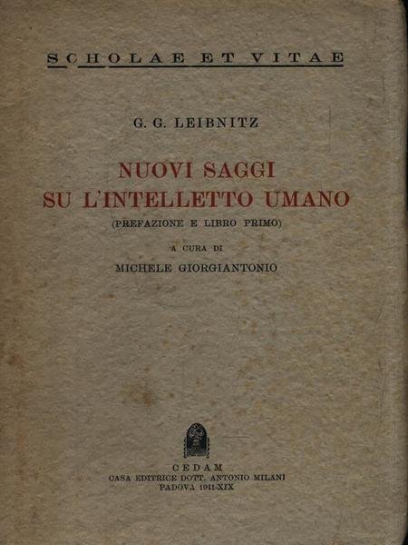 Nuovi saggi su l'intelletto umano