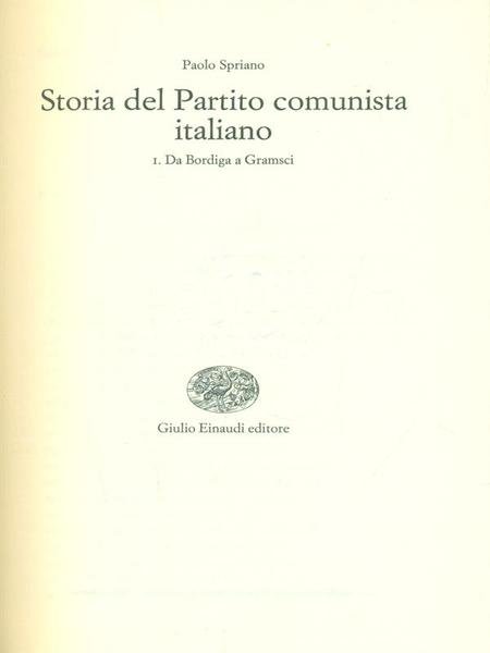 Storia del partito comunista italiano I