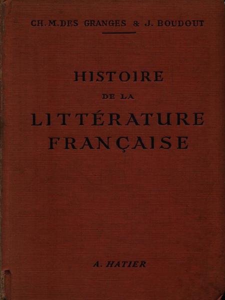 Histoire de la litterature francais