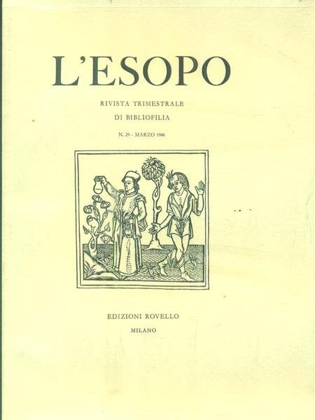L'Esopo. Rivista trimestrale. Annata completa 1986