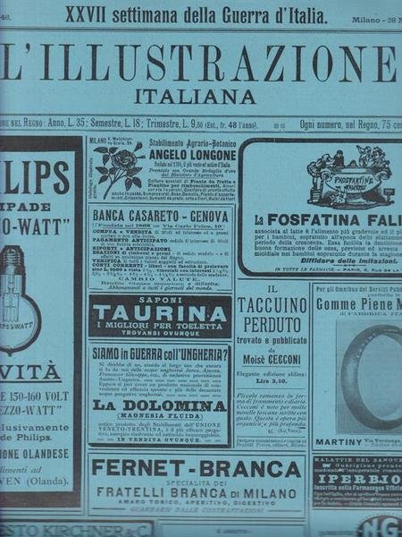 L'illustrazione Italiana 28 novembre 1915