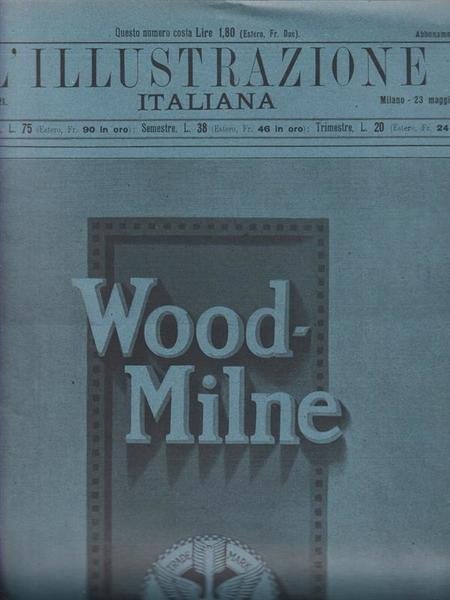 L'illustrazione Italiana 23 maggio 1920