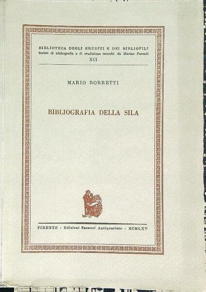 Bibliografia della sila | Immagine principale