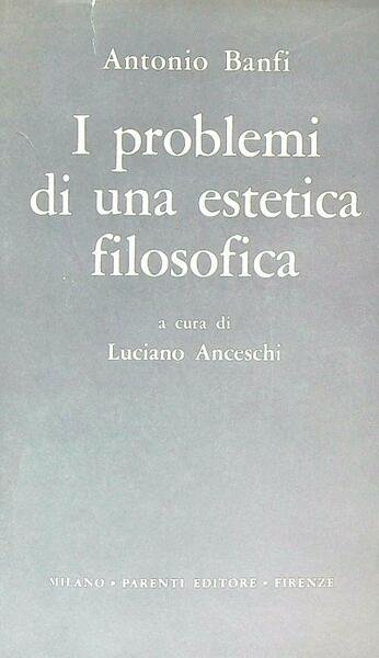 I problemi di una estetica filosofica