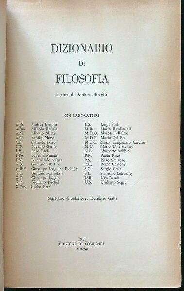 Dizionario di filosofia