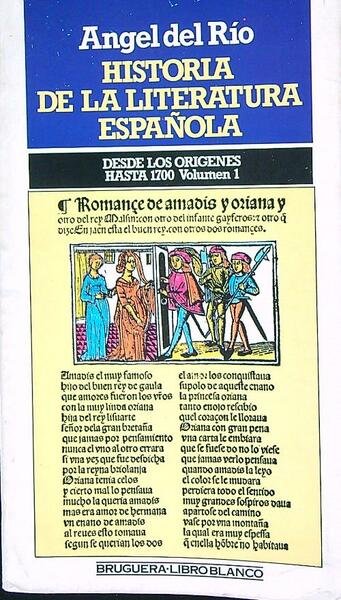Historia de la literatura espanola. Volumen 1