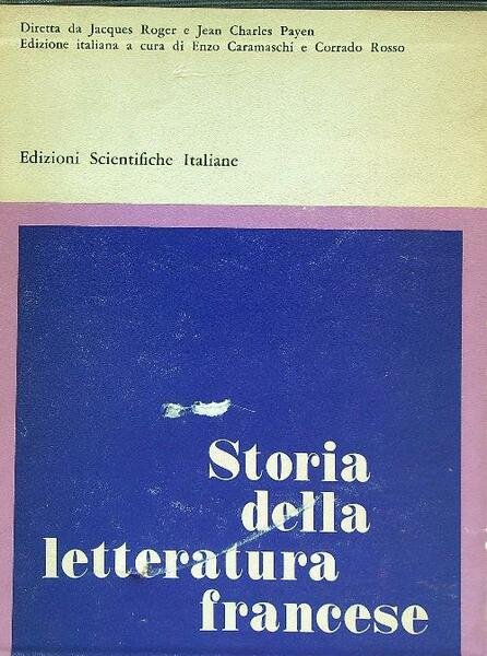 Storia della letteratura francese. 2vv
