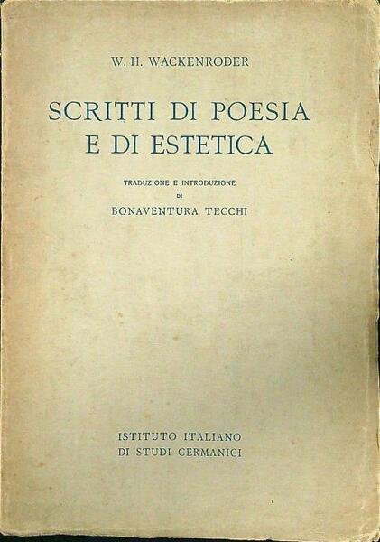 Scritti di poesia e di estetica