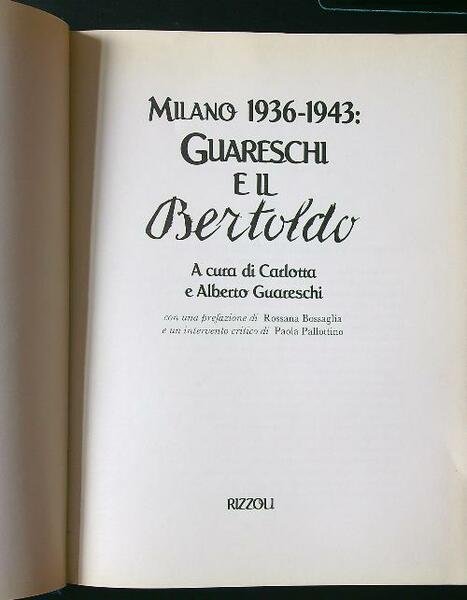 Milano 1936-1943: Guareschi e il Bertoldo