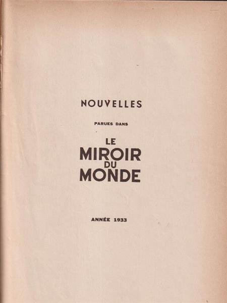 Nouvelles parues dans Le miroir du monde | Immagine principale