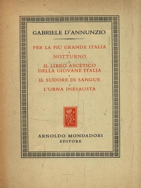 Prose di ricerca, di lotta, di comando... Volume I | Immagine principale