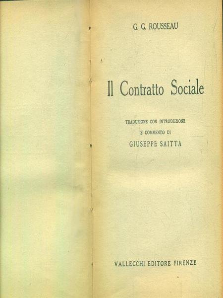 Il contratto sociale