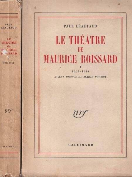 Le Theatre de Maurice Boissard 2 voll