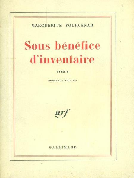 Sous benefice d'nventaire