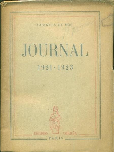 Journal 1921 - 1923
