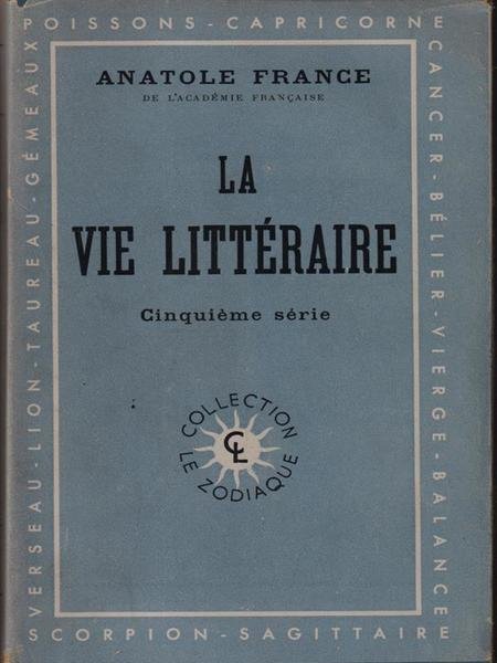 La vie litteraire V | Immagine principale