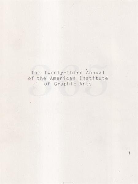 365 The Twenty-third Annual of the American Institute of Graphic …