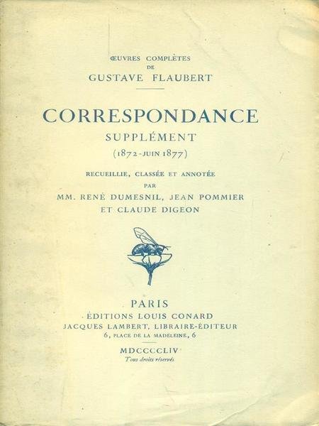 Correspondance Supplement 1872 - Juin 1877