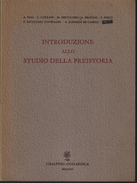 Introduzione allo studio della preistoria | Immagine principale