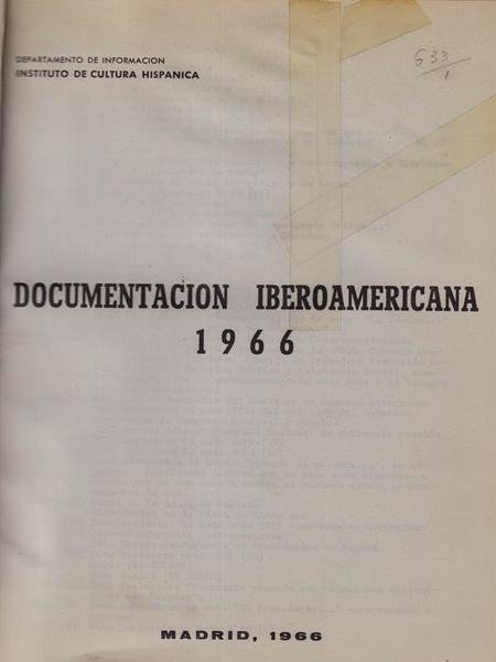 Documentacion iberoamericana 1966