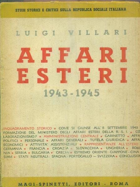 Affari esteri 1943 1945