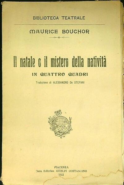 Il Natale o il mistero della Nativita'