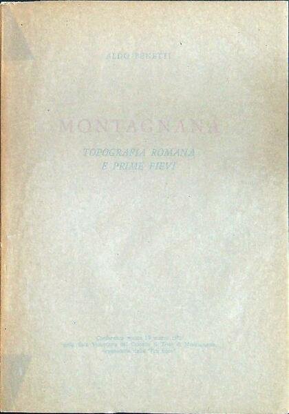 Montagnana topografia romana e prime pievi