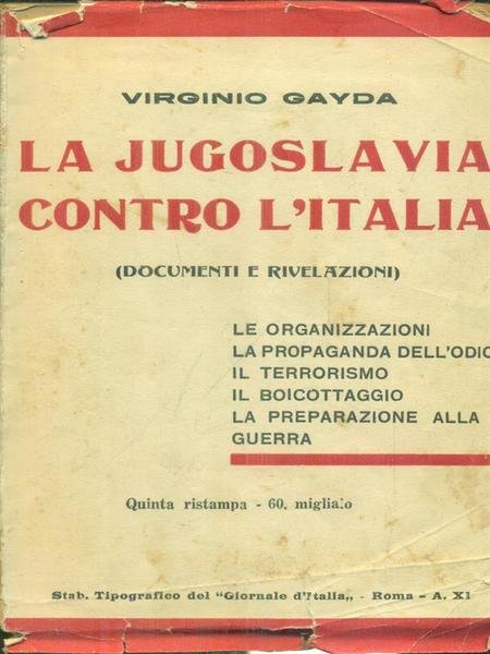 La Jugoslavia contro l'Italia