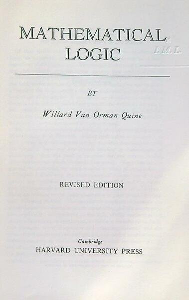 Mathematical logic