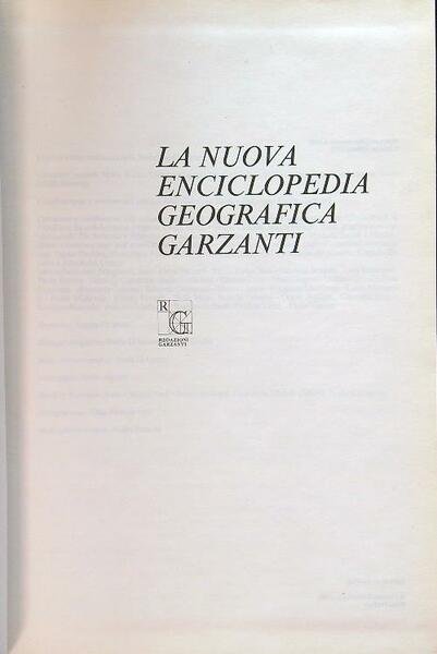 La nuova enciclopedia geografica Garzanti