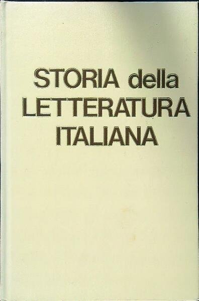 Storia della letteratura italiana 4vv