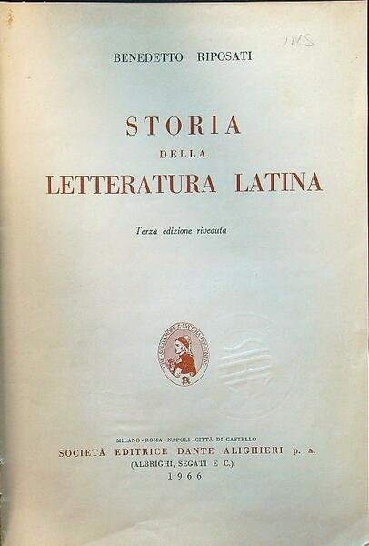 Storia della letteratura latina