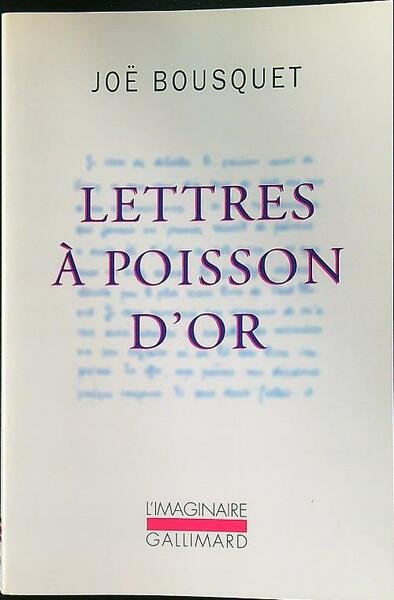 Lettres a Poisson d'Or