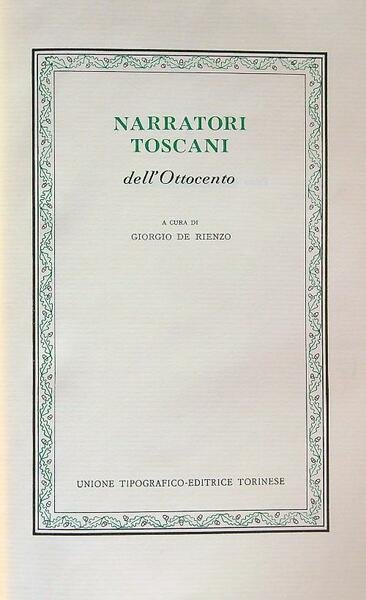 Narratori toscani dell'Ottocento