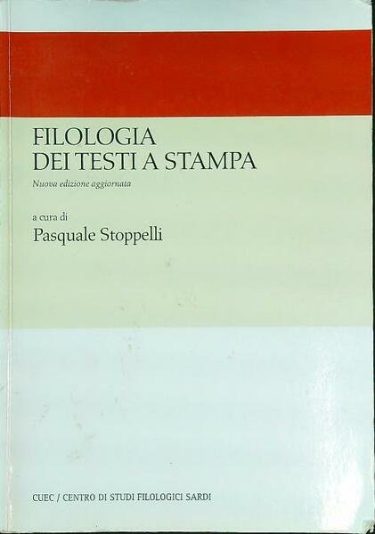Filologia dei testi a stampa