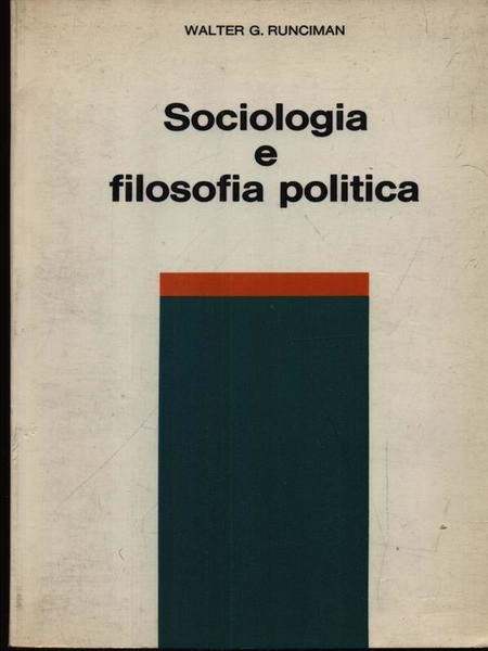 Sociologia e filosofia politica