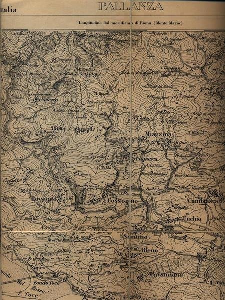 Cartina IGM di Pallanza - F. 31 della Carta d'Italia