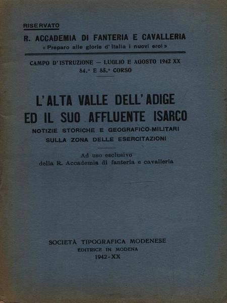 L'Alta Valle dell'Adige ed il suo affluente Isarco