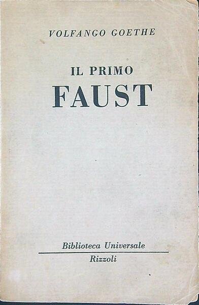 Il primo Faust