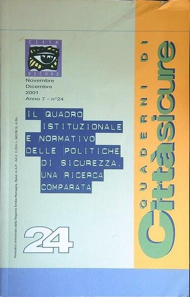 Quaderni di Cittasicure n 24 - Anno 7 - Novembre …