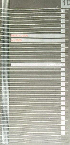 L'uomo Vogue. Fashion Guide s/s 2005