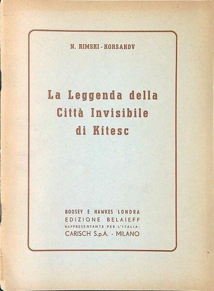 La leggenda della Citta' Invisibile di Kitesc