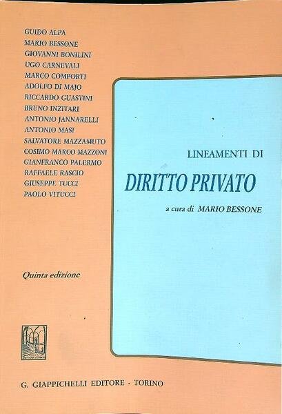 Lineamenti di diritto privato