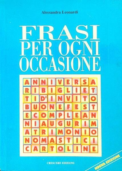 Frasi per ogni occasione