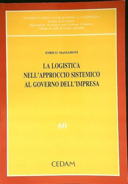 La logistica nell'approccio sistemico al governo dell'impresa