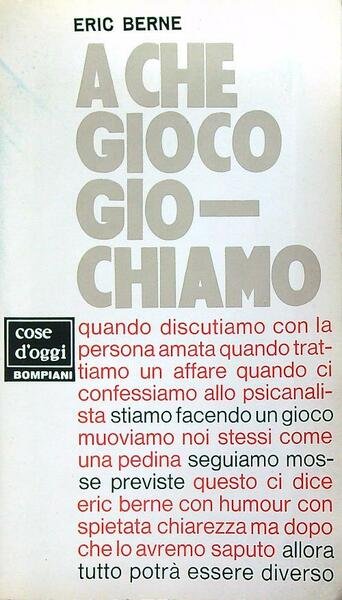A che gioco giochiamo