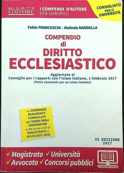 Compendio di diritto ecclesiastico